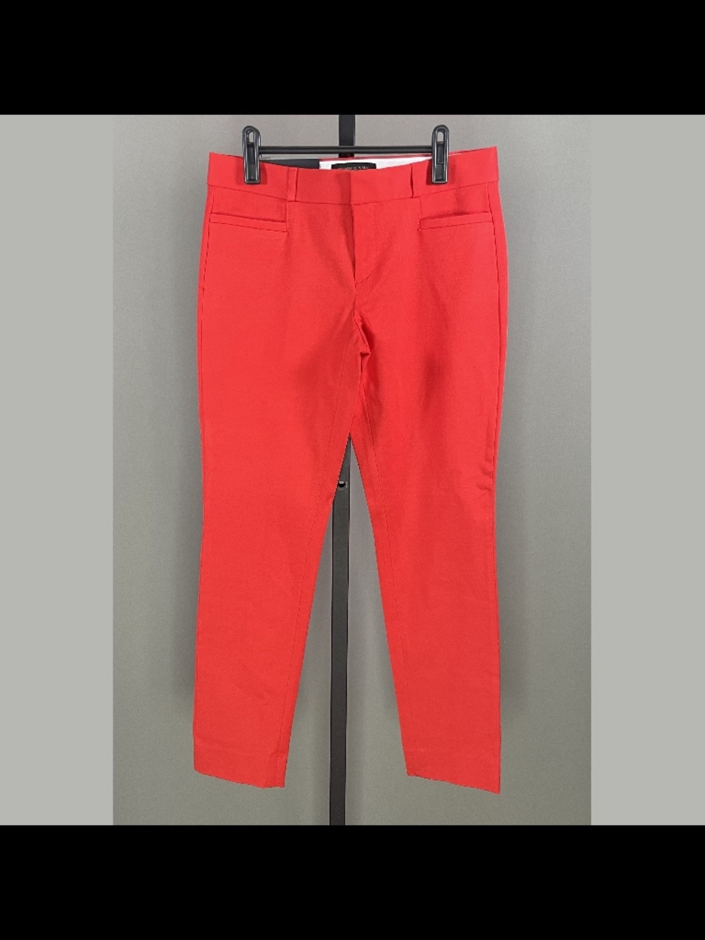 NEW Banana Republic Pants Womens 2 red sloan straight leg trouser preppy